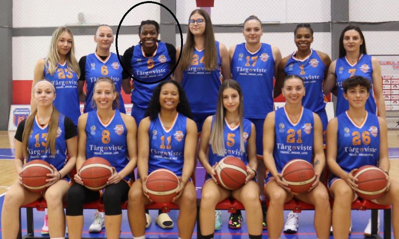 Marie Tyra Whitehead și echipa de baschet CSM Târgoviște