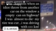 Brigitte Pastramă, incident pe autostradă