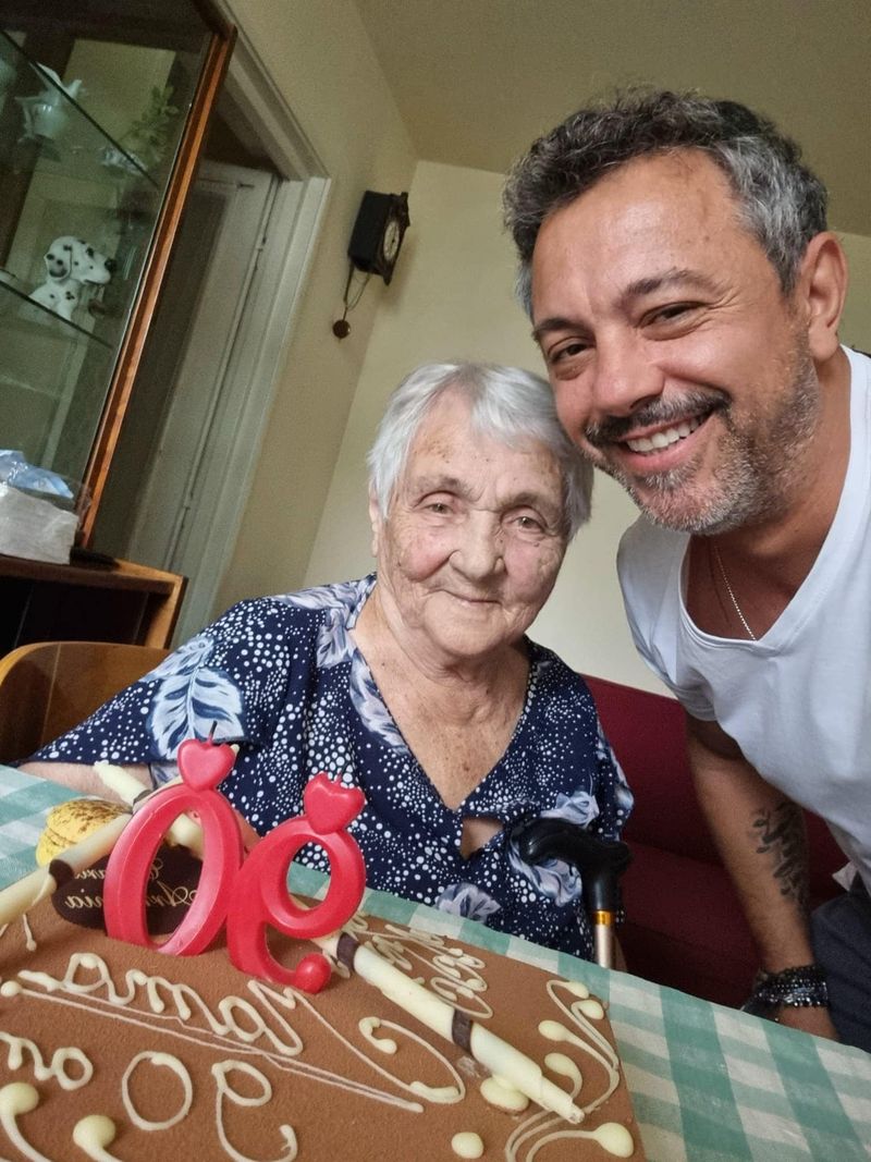 Sorin Bontea și mama sa