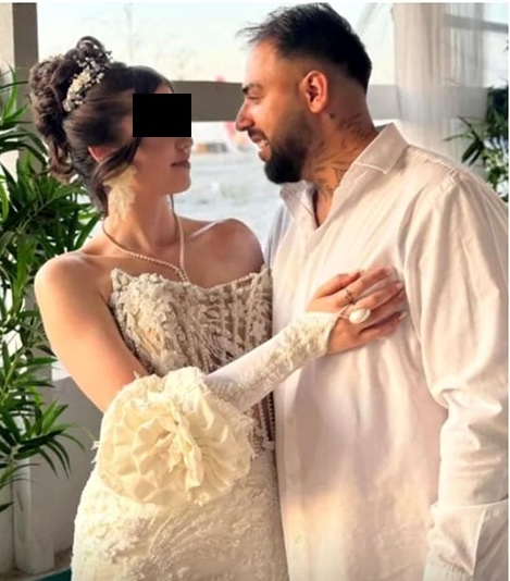 Levent Sali și soția sa