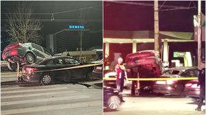 Accident cu patru mașini pe bulevardul Iuliu Maniu din Capitală