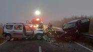Imagini de la locul accidentului