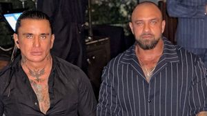 Alex Bodi cu Necati Arabaci de la Hells Angels