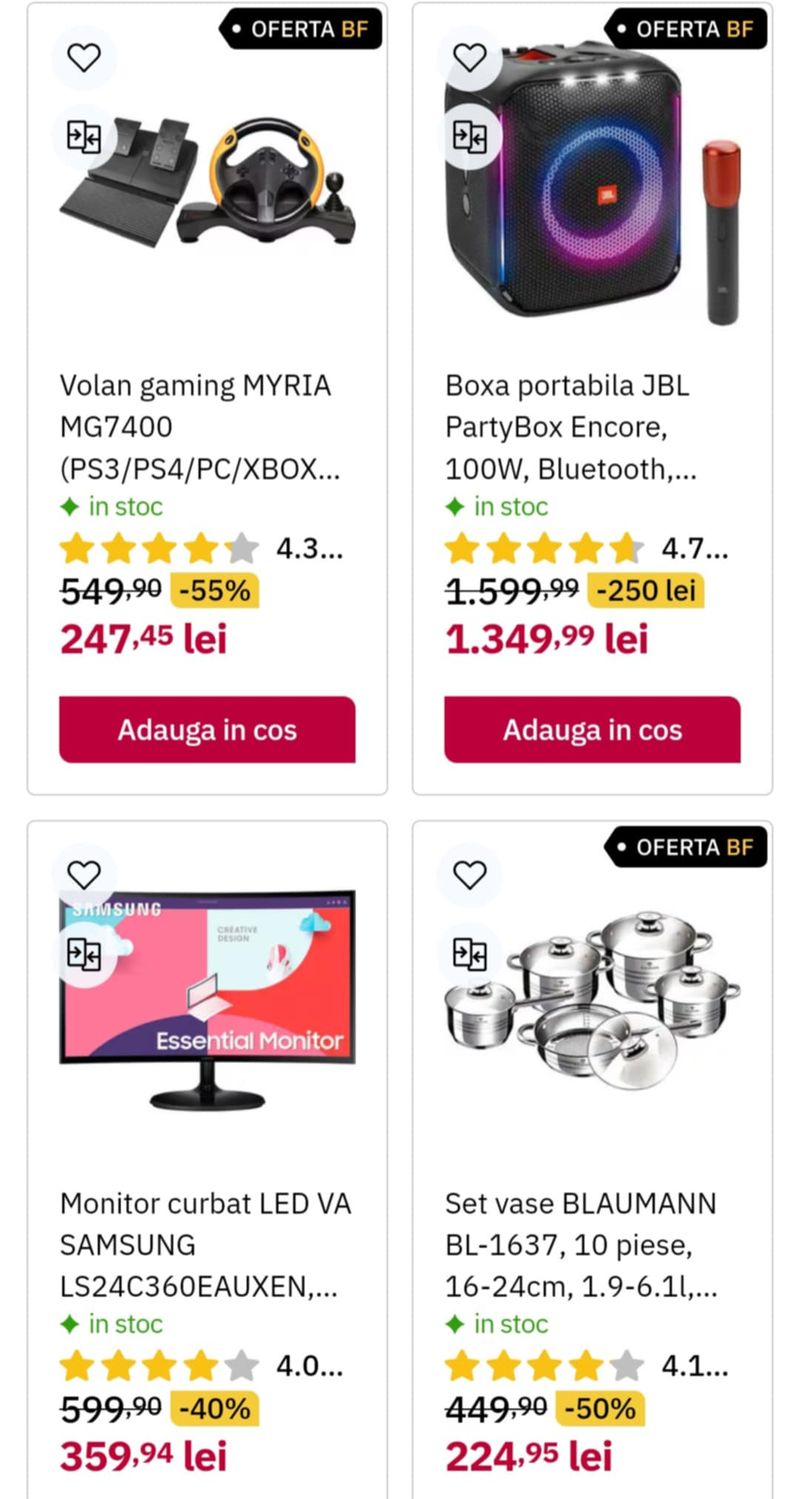 Reduceri la Altex de Black Friday 2024