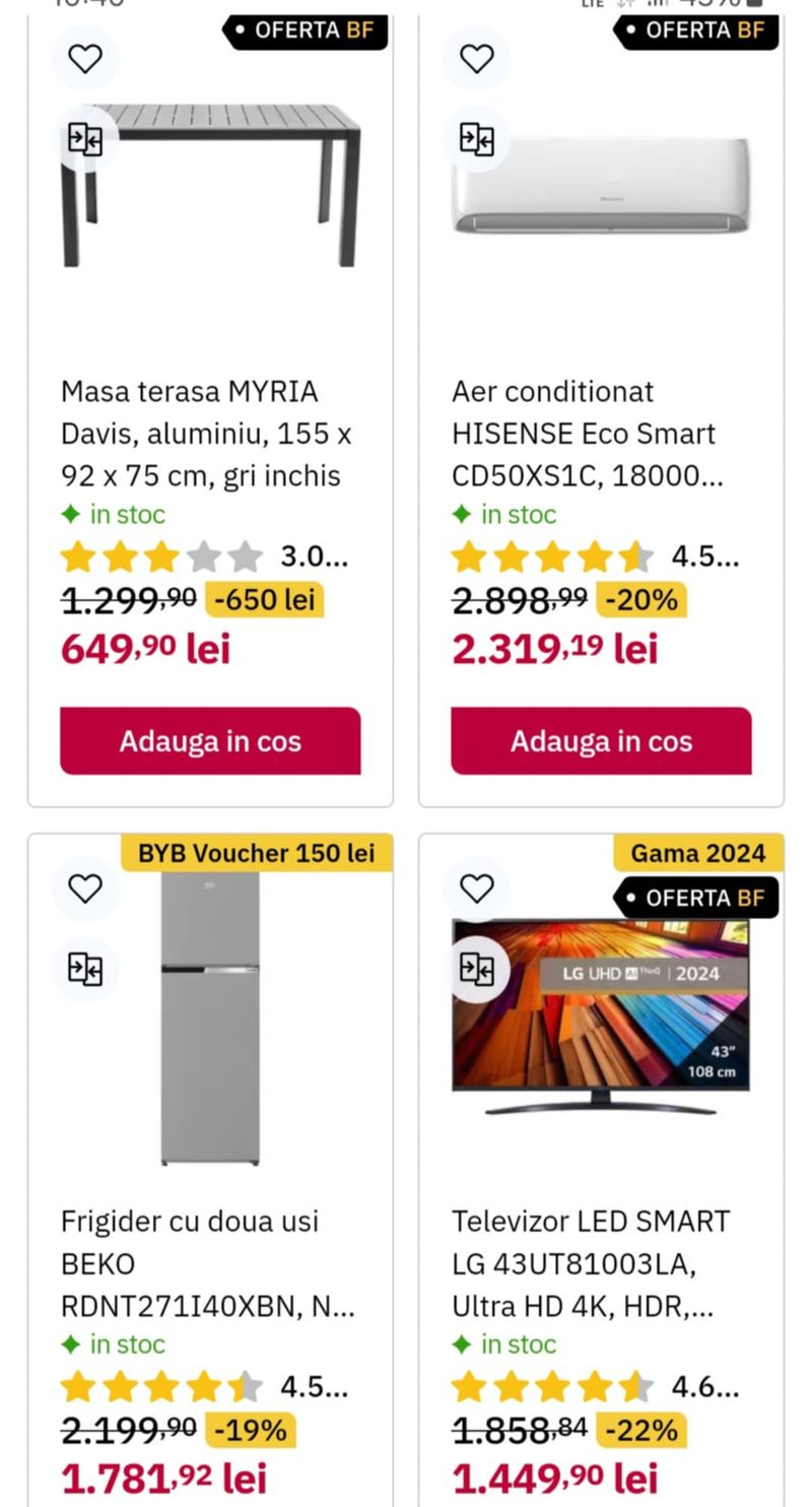 Reduceri la Altex de Black Friday 2024