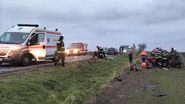 Imagini de la locul accidentului