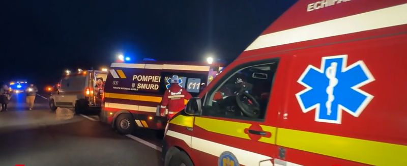 Imagini de la locul accidentului