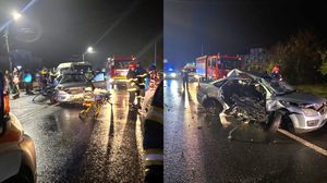Imagini de la locul accidentului