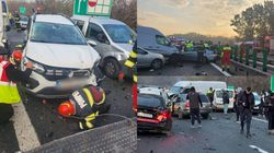 Accident rutier în lanț pe autostrada A3, în Prahova, după ce 12 mașini au fost implicate! A fost activat Planul Roșu de Intervenție
