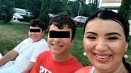 Adriana Bahmuțeanu și copiii ei