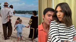 Adela Popescu și Radu Vâlcan, alături de copiii lor