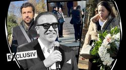 Imagini sfâșietoare de la Capela Cimitirului Bellu, unde a fost depus sicriul cu trupul neînsuflețit al lui Gabriel Cotabiță. Familia și prietenii își iau rămas-bun de la marele artist. Cine sunt vedetele care i-au adus un ultim omagiu | EXCLUSIV