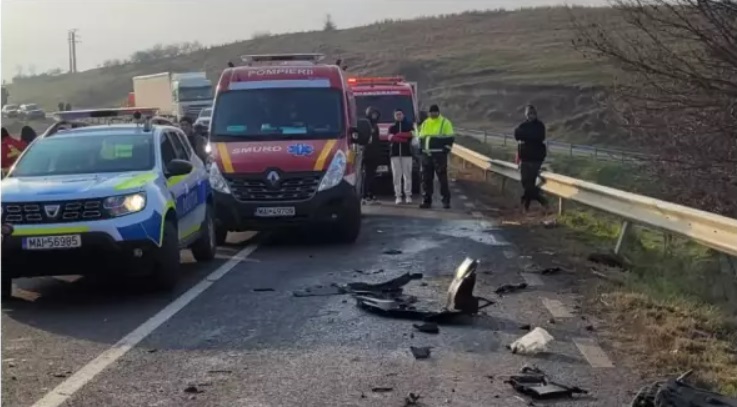Imagini de la locul accidentului
