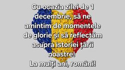 Mesaje de Ziua Națională a României, 1 decembrie 2024: „La mulți ani, români frumoși!”