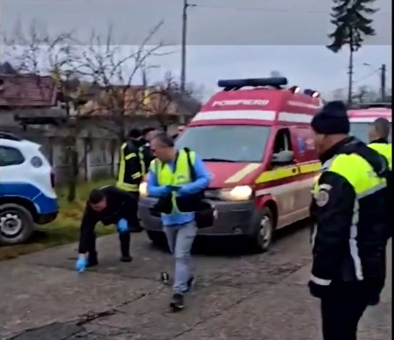Imagini de la locul accidentului