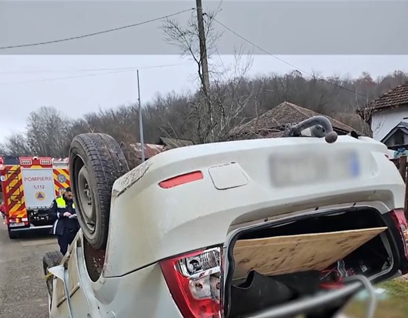 Imagini de la locul accidentului