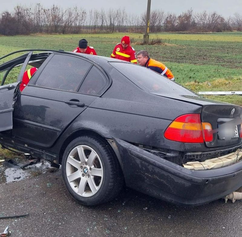 Imagine de la locul accidentului din Ialomița accident Ialomița