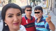 Adriana Bahmuțeanu și copiii săi