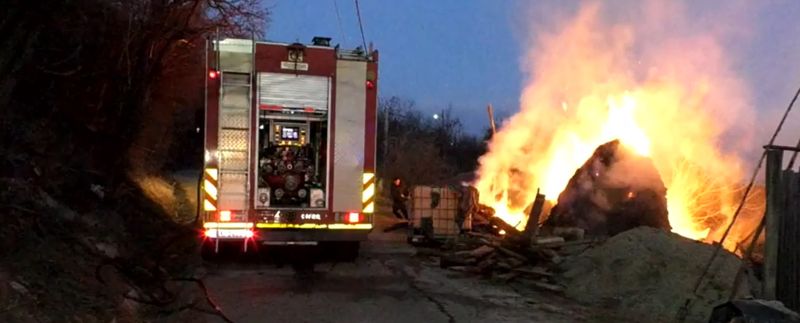 Incendiu &icirc;n Mehedinți