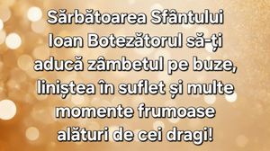 Felicitări de Sfântul Ion 2025. Mesaje de La Mulți Ani! Poze cu text și SMS-uri pentru Ioan, Ioana, Ionela și Ionică