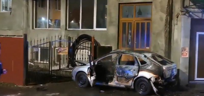 Imagini de la locul incidentului