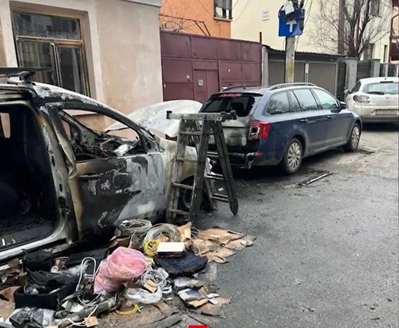 Imagini de la locul incidentului