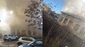 Incendiu în București