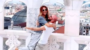 Anca Țurcașiu și iubitul său, Călin Șerban