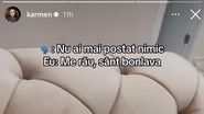 Karmen, pe perfuzii