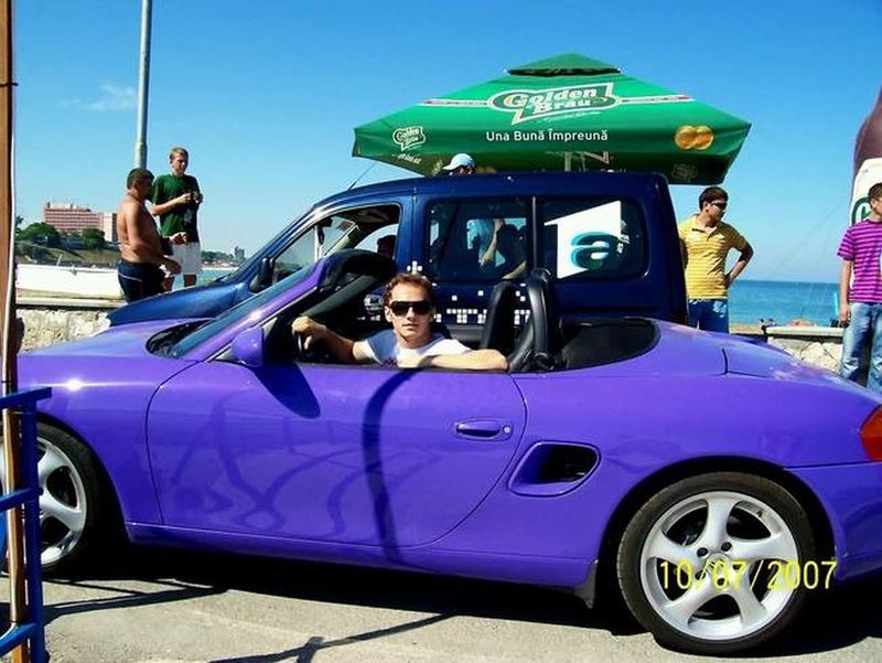 Mihai Trăistariu, la volanul mașinii sale de lux, în 2007 mihai traistariu masina