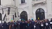Imagini din timpul protestelor