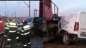 Imagine de la locul accidentului 