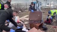 Imagine din locul unde a fost găsit cadavrul Marinei Ciosu
