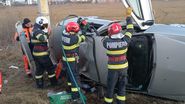 Imagine de la locul accidentului 