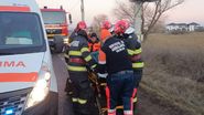 Imagine de la locul accidentului 