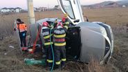 Imagine de la locul accidentului 