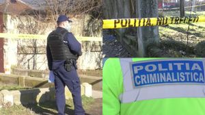Imagine de la locul crimei din Maramureș