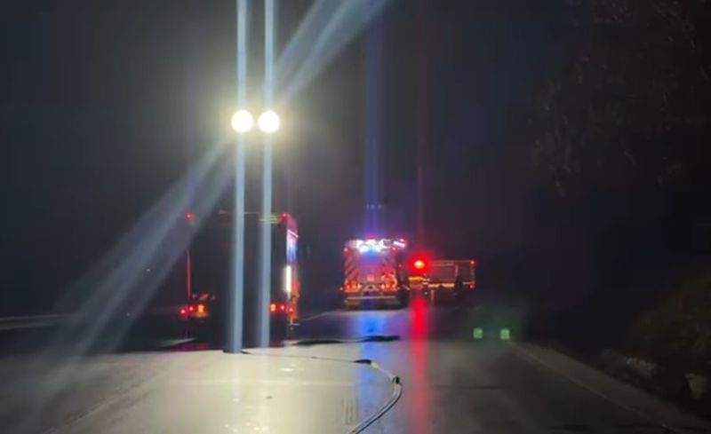 Imagini de la locul accidentului