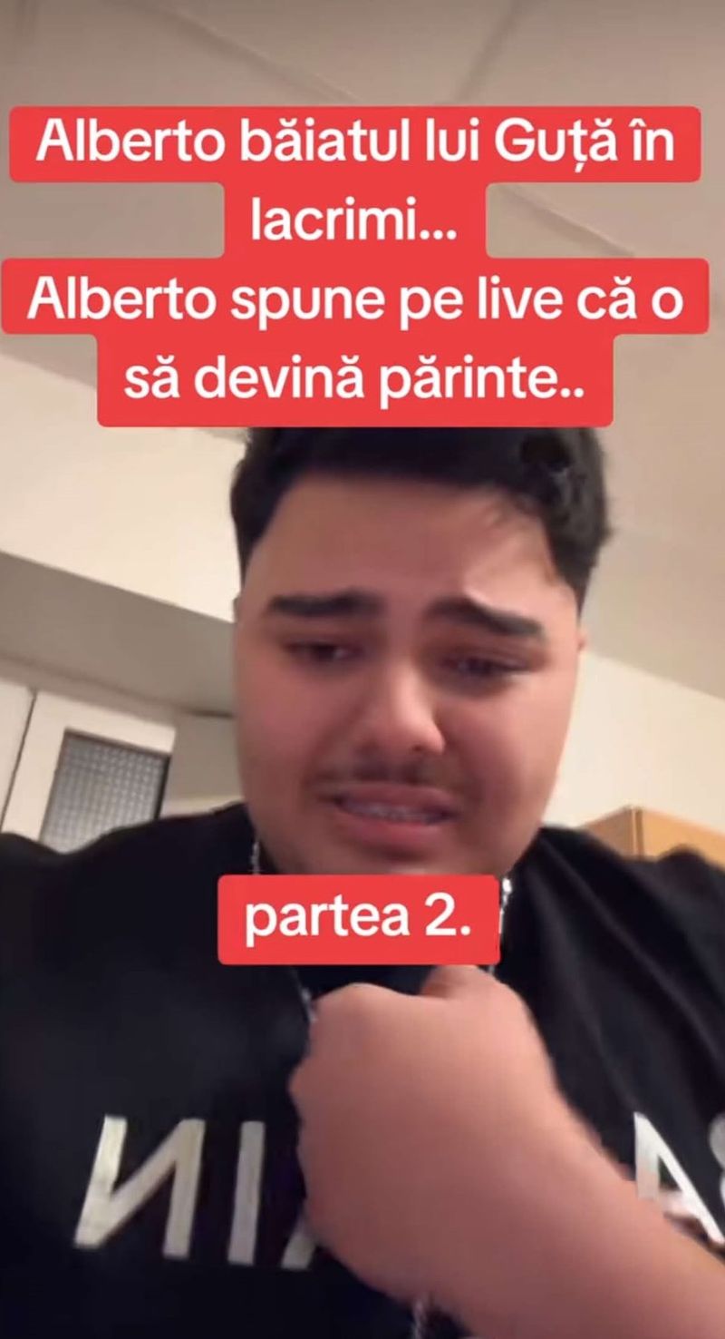 Alberto Guță, în lacrimi