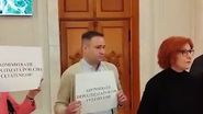 Protest la Camera Deputaților