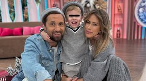 Gabriela Prisăcariu și Dani Oțil, alături de fiul lor, Tiago