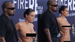 Kanye West și Bianca Censori, apariție șocantă pe covorul roșu! Cei doi au fost dați afară de la Premiile Grammy 2025