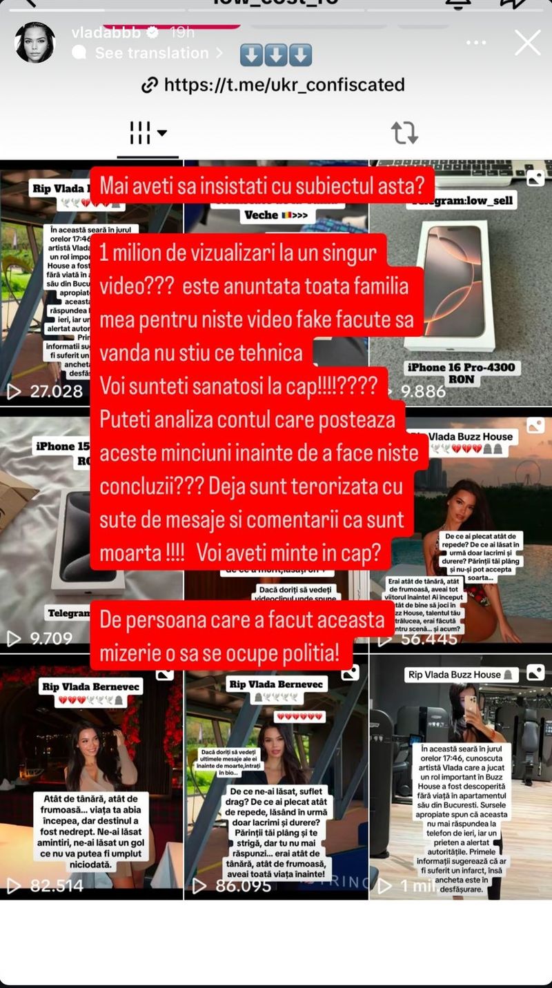 mesaj Vlada Bernevec