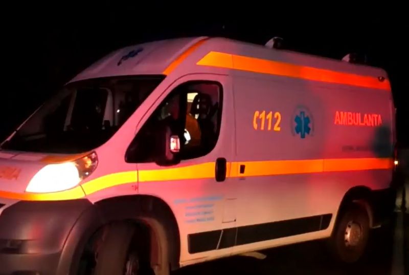 Imagine de la locul accidentului 