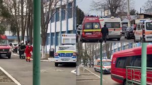 Imagini de la locul incidentului