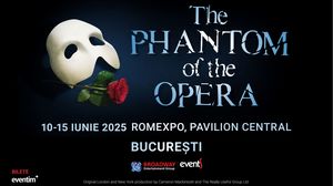 Cel mai iubit musical din lume „Fantoma de la Operă” vine la București cu un număr de 6 reprezentații