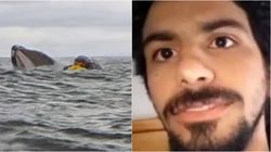 Moment dramatic: Adrian, un tânăr de 24 de ani, înghițit de o balenă cu cocoașă! Tatăl său a surprins accidental, pe cameră, întregul moment | VIDEO