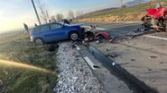 Imagini de la locul accidentului