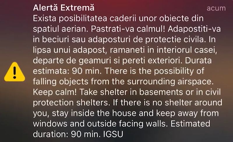 Mesaj RO-Alert