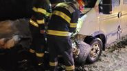 Imagini de la locul accidentului